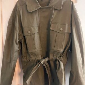 Express Khaki Utility Jacket for Women